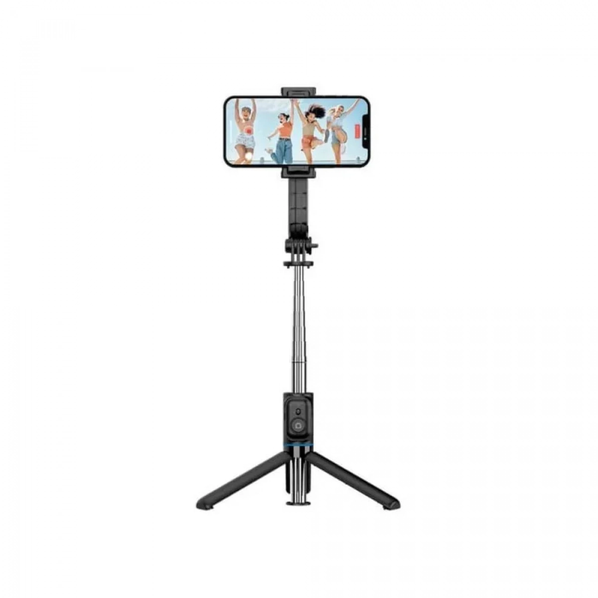 Awei X49 Πτυσσόμενο Selfie Stick και Τρίποδο με Τηλεχειριστήριο Μαύρο