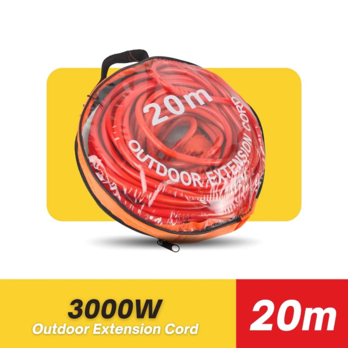 Μπαλαντέζα ασφαλείας με καλώδιο 20m 3×1.5mm - πορτοκαλί