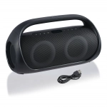 Ασύρματο ηχείο Bluetooth με φως LED και υπογούφερ C6 κόκκινο χρώμα