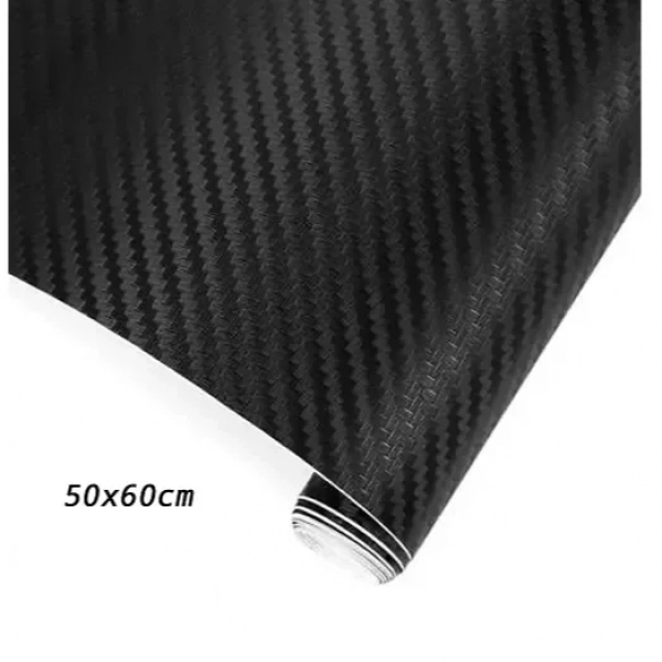Διακοσμητική αυτοκόλλητη ταινία 3D Carbon 50x60cm Carsun CD-082