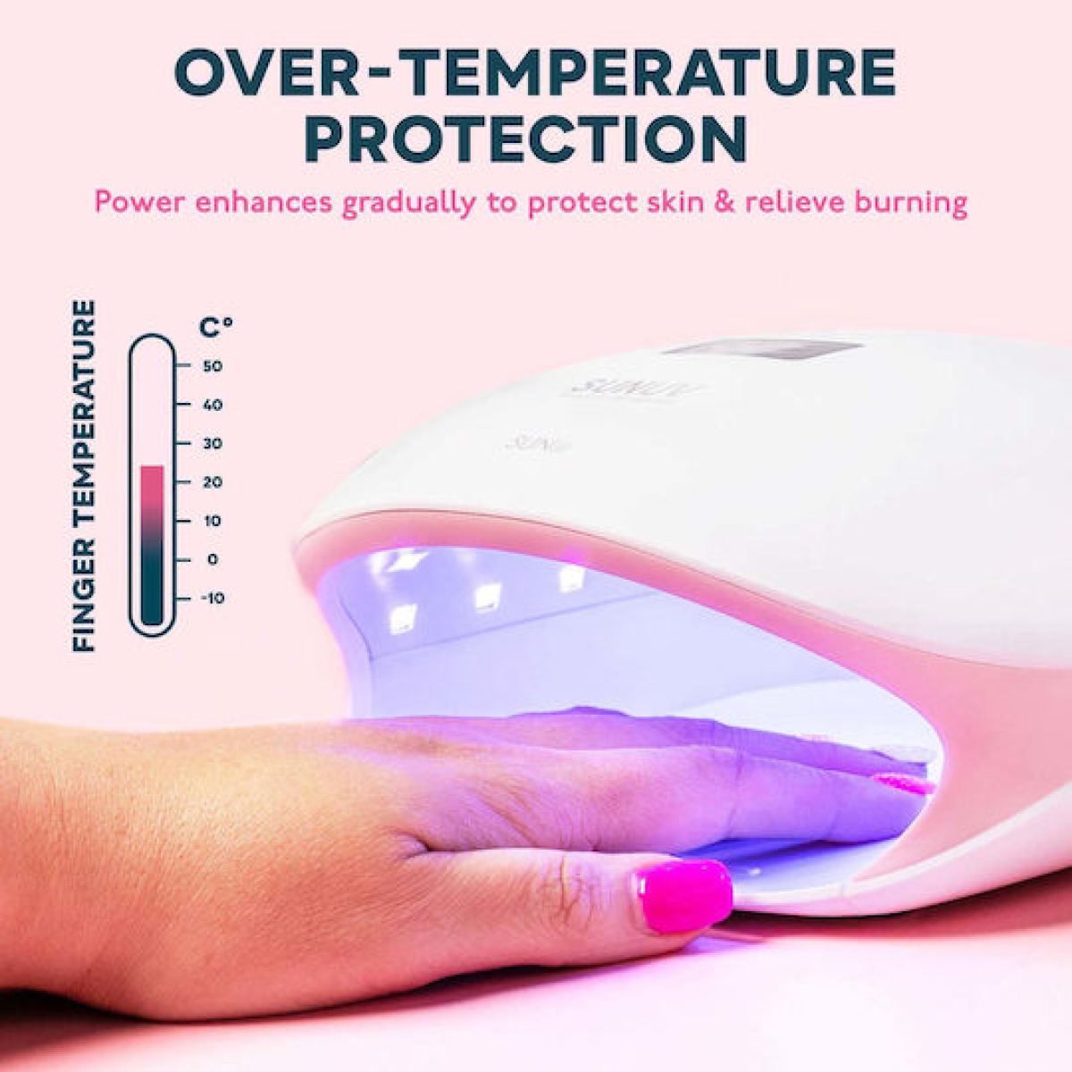 Επαγγελματικό φουρνάκι νυχιών UV – LED 48W Sun 4S λευκό - Image 5