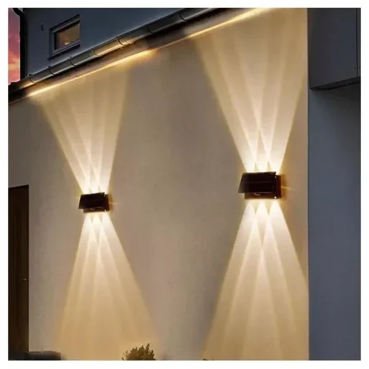 Επιτοίχιο ηλιακό φωτιστικό κήπου 6 LED ψυχρού φωτισμού 3000Κ OEM - Image 4