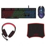 Gaming σετ με πληκτρολόγιο, RGB φωτισμό & ποντίκι (Αγγλικό US) AS-1088