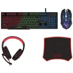 Gaming σετ με πληκτρολόγιο, RGB φωτισμό & ποντίκι (Αγγλικό US) AS-1088