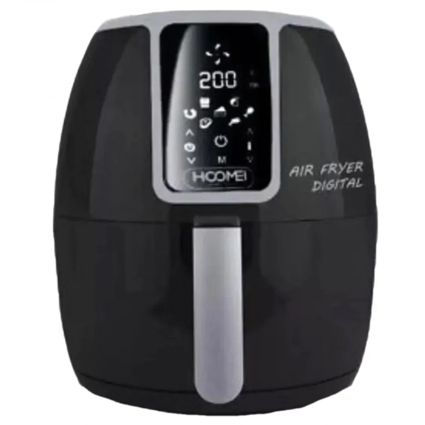 Hoomei HM-5378B Ψηφιακή Φριτέζα Αέρος με Αποσπώμενο Κάδο 4.5lt Μαύρη