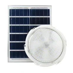 Ηλιακό φωτιστικό οροφής με τηλεχειριστήριο & χρονοδιακόπτη 200W 6500Κ IP54 Foyu FO-11-05