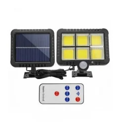 Ηλιακός προβολέας LED με ανιχνευτή κίνησης και τηλεχειριστήριο SL-F120