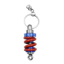 Μεταλλικό μπρελόκ κλειδιών με σχέδιο ανάρτηση HW-0057 ασημί - μπλε - κόκκινο