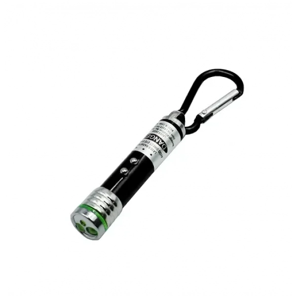 Μίνι φακός LED μπρελοκ με laser BL-1001 μαύρο