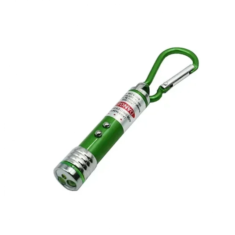 Μίνι φακός LED μπρελοκ με laser BL-1001 πράσινο