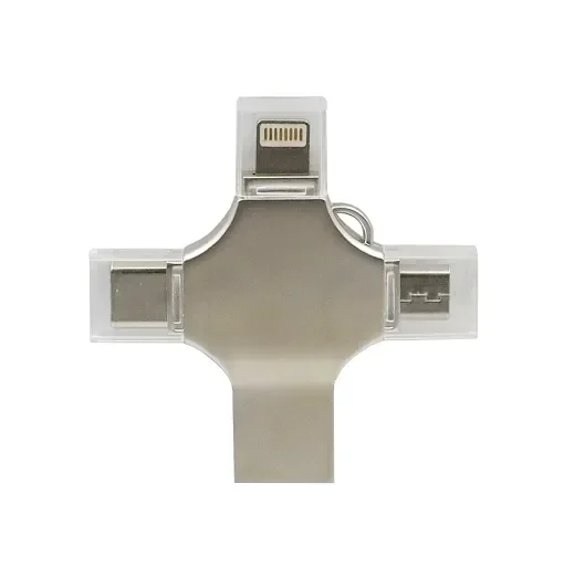 Μονάδα Αποθήκευσης Usb Stick 3.0 32Gb Με Βύσμα Usb-A, Type-C, Micro Usb &Amp; Lightning Tr-2026