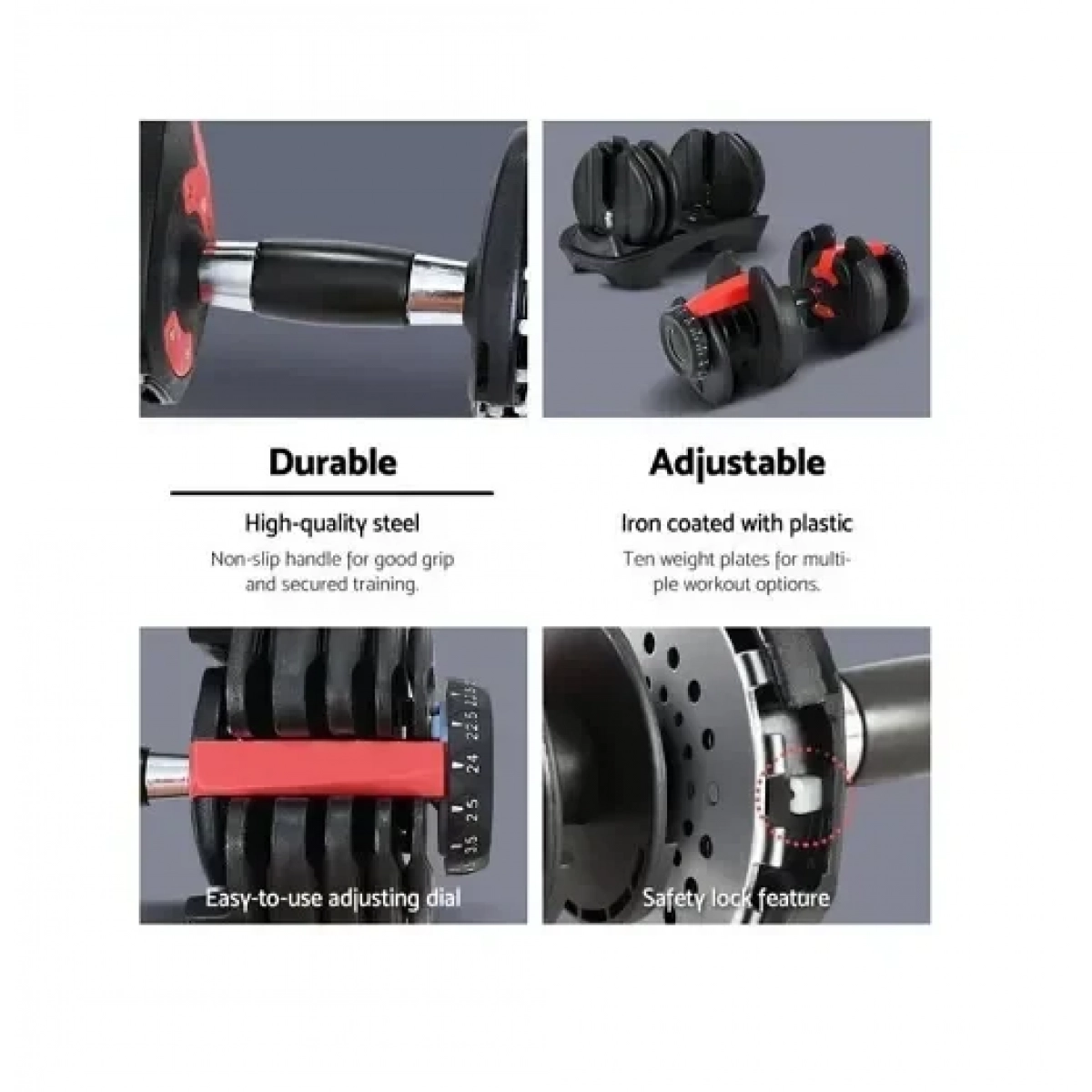 Skygym Αλτήρας 1x 24kg Ρυθμιζόμενος με Βάση - Image 4