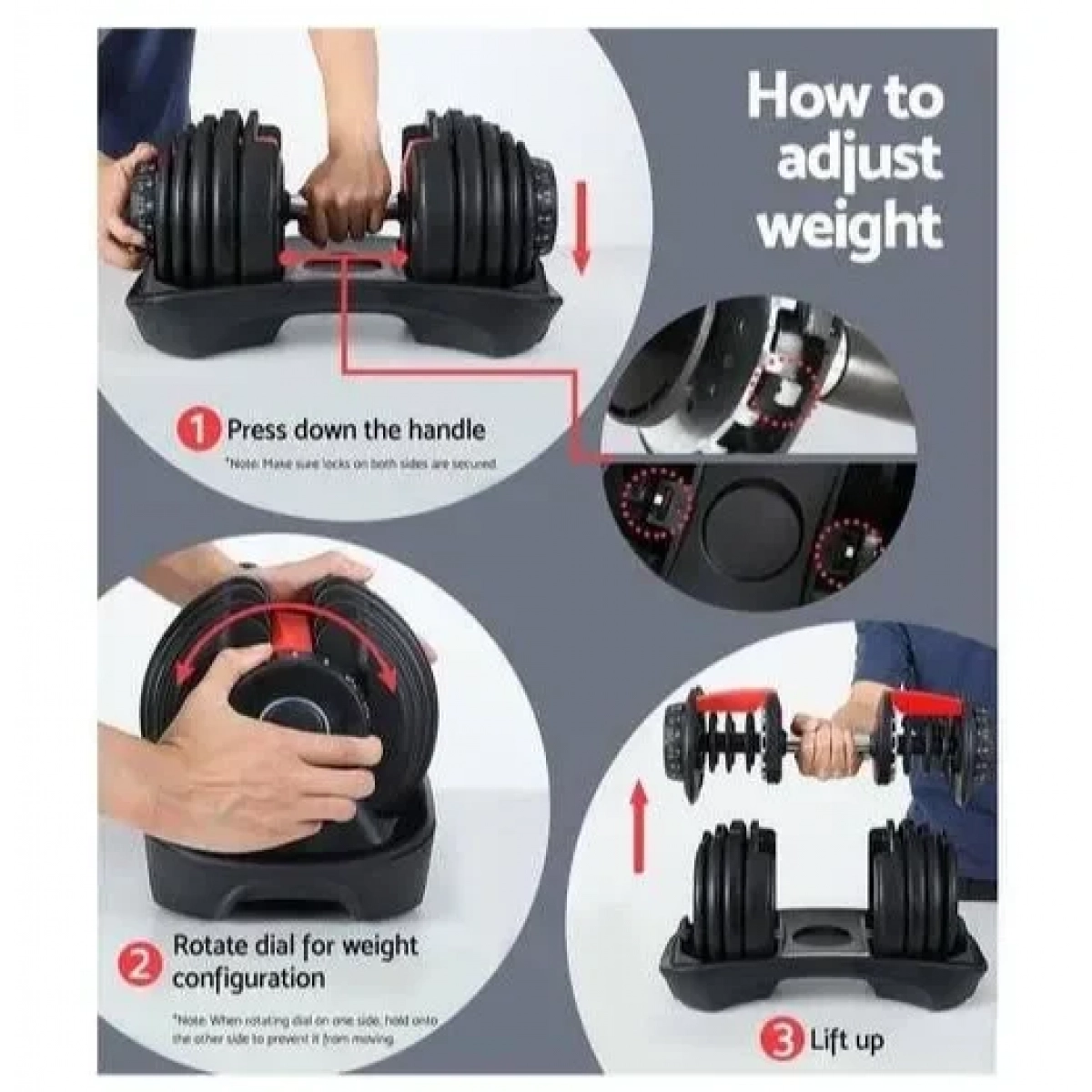 Skygym Αλτήρας 1x 24kg Ρυθμιζόμενος με Βάση - Image 5