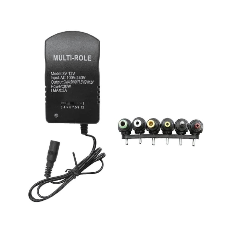 Τροφοδοτικό universal με 6 βύσματα 220V AC σε DC 3 – 12V 3A 30W YWX-3V-12V