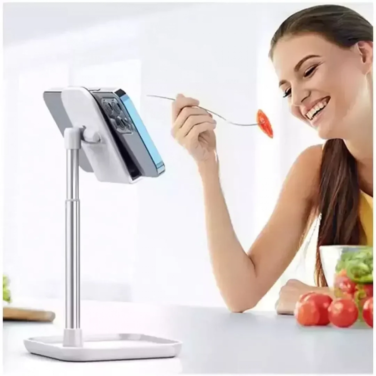 Andowl Q-ZJ201 Βάση Tablet Γραφείου έως 21" σε Μαύρο χρώμα