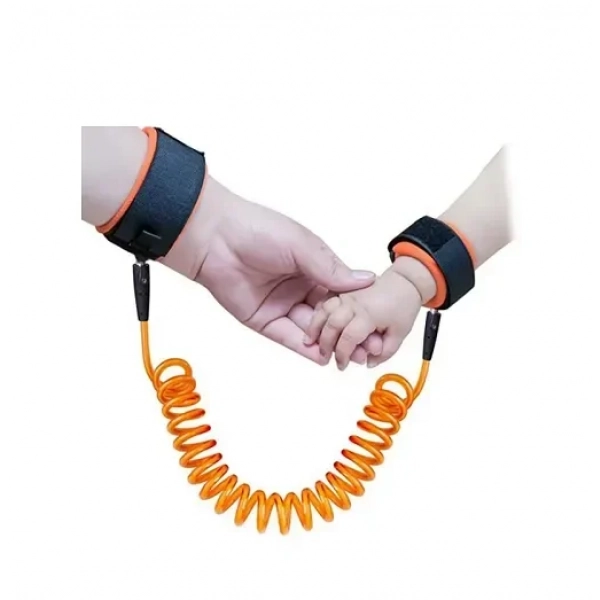 Βραχιόλι καρπού ασφαλείας με σπιράλ Anti-Lost Strap πορτοκαλί
