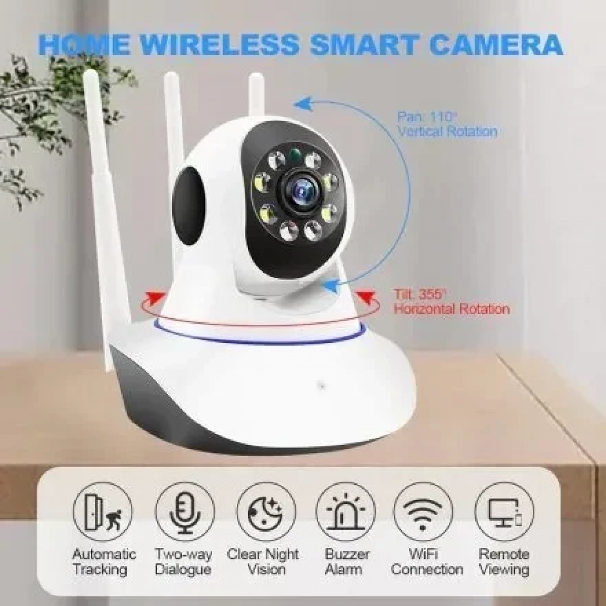 IP Κάμερα Ασφαλείας 4K WiFi AI Dome 360° Andowl Q-SX062 – Λευκό