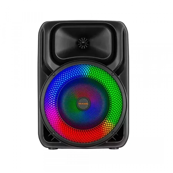 Φορητό Ηχείο Bluetooth Super Bass 8.5'' με Φωτισμό LED και Μικρόφωνο Μαύρο