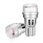T10 LED 12V 3 SMD 3020 3W 65LM κόκκινο 2 τεμάχια A500 SL2 T10R NOVSIGHT