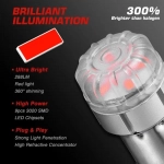 Μονοπολική λάμπα LED 1156 BA15S 12V 9 SMD 3020 9W 288LM κόκκινο 2 τεμάχια A500 SL2 1156R NOVSIGHT