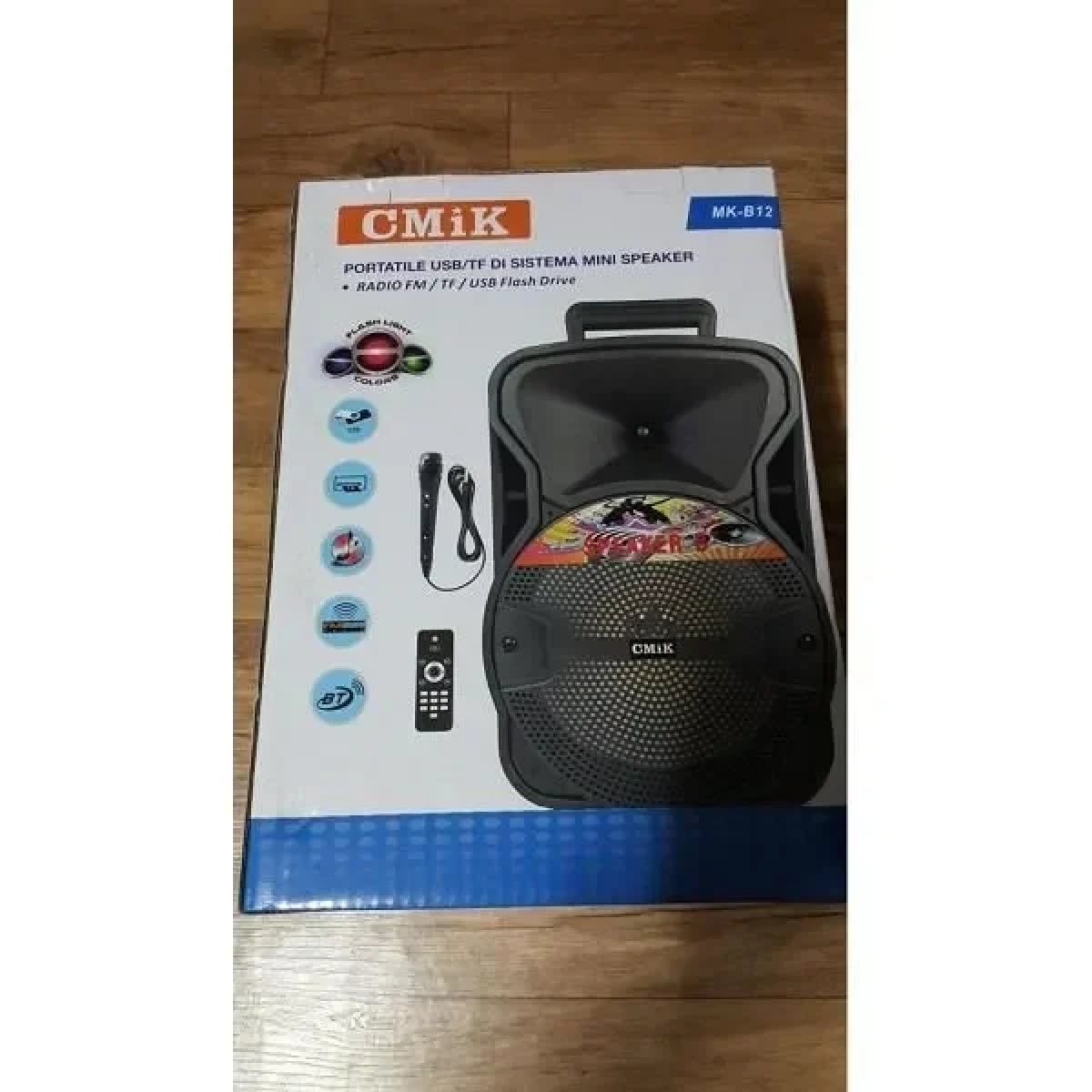Σύστημα Karaoke με Ασύρματo Μικρόφωνo Cmik MK-B12 σε Μαύρο Χρώμα