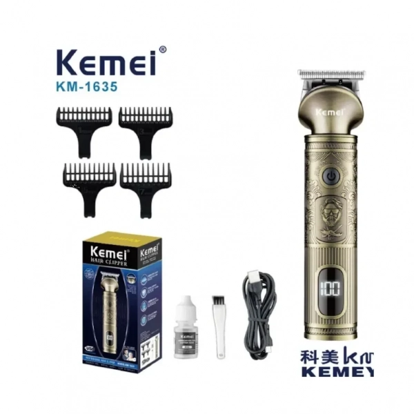 Κουρευτική Mηχανή μπαταρίας Kemei KM-1635