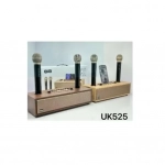 Ξύλινο Ηχείο Καραόκε XM-UK525 Bluetooth με 2 μικρόφωνα σε Μπεζ χρώμα