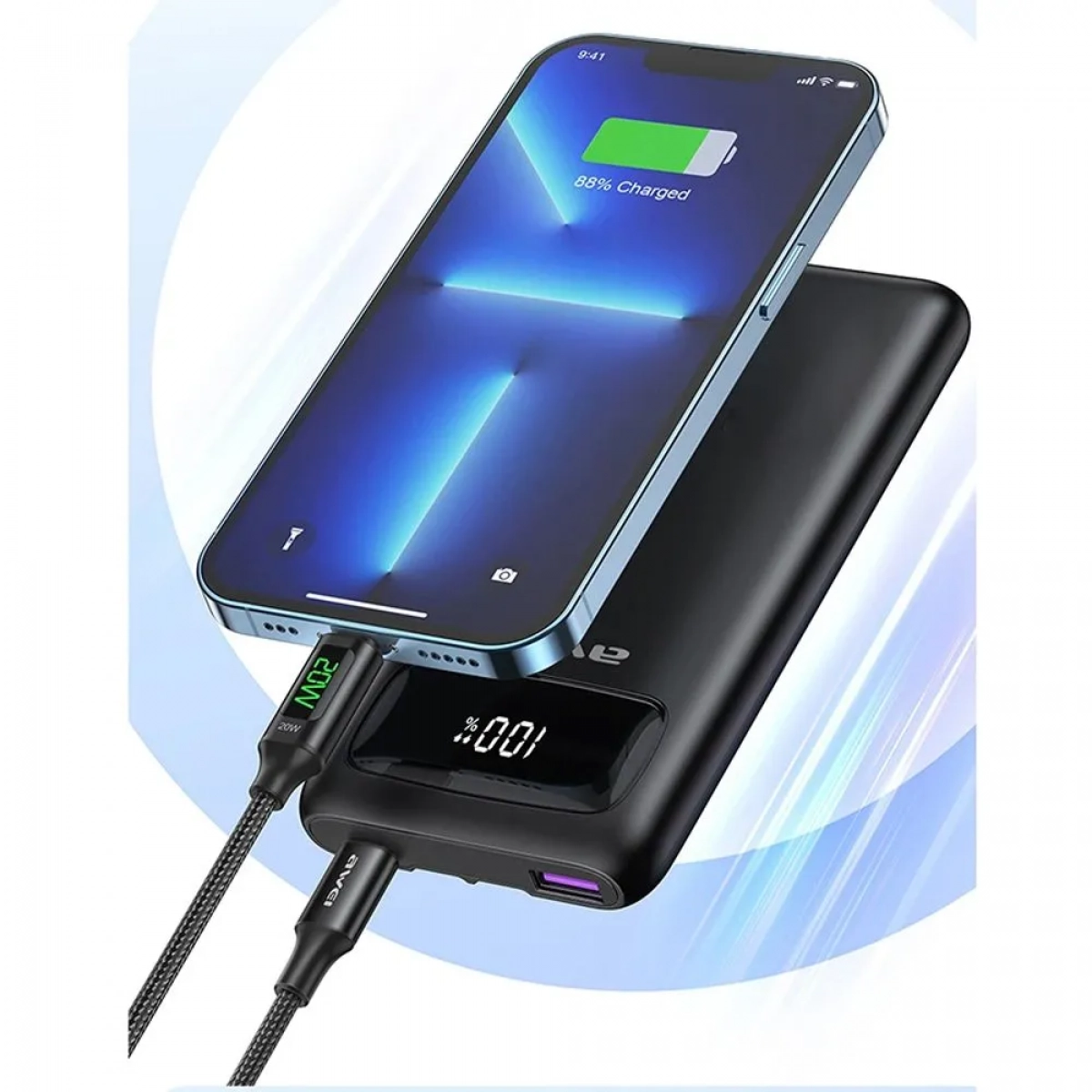 Powerbank Awei P168K 10000mAh (Λευκό)