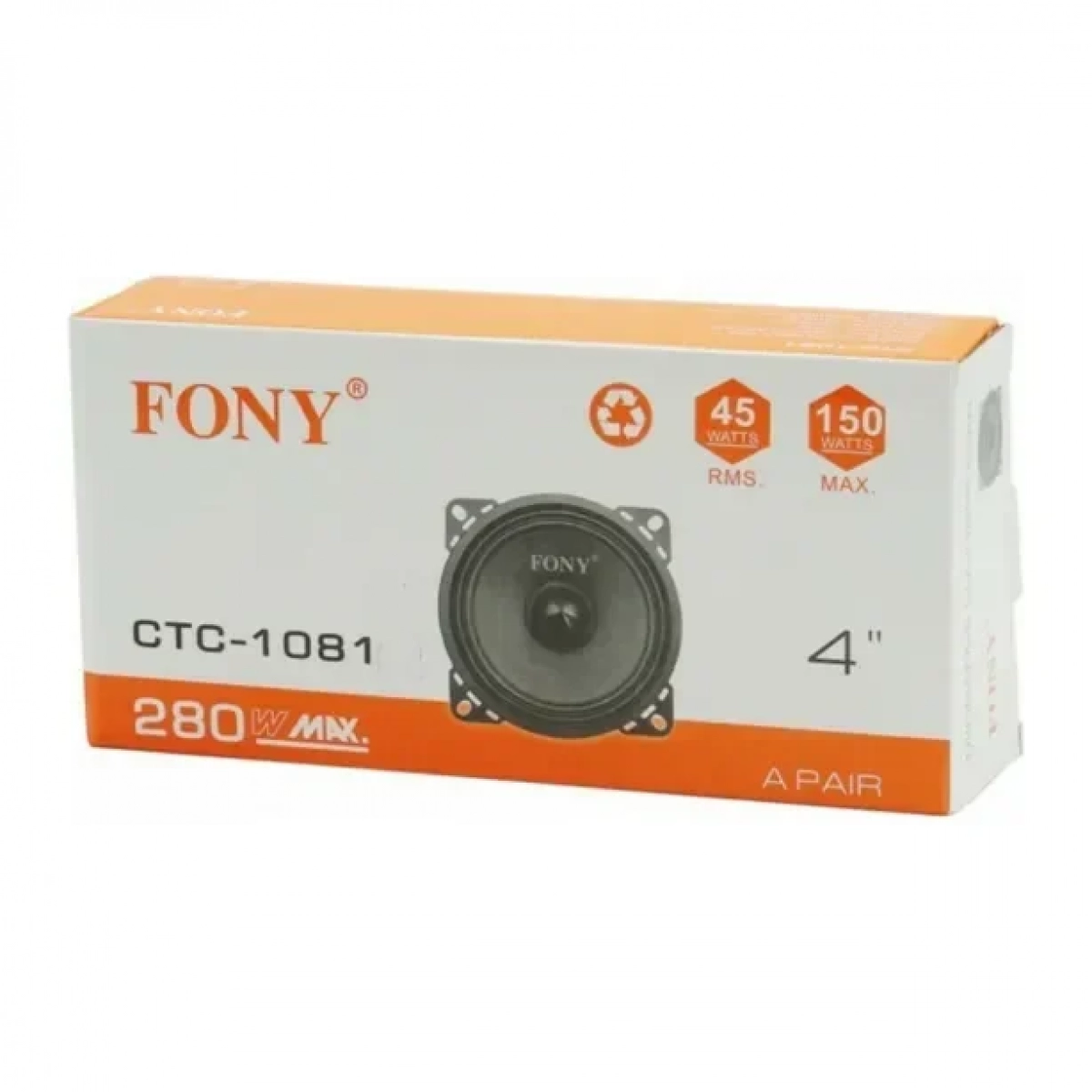 Σετ Ηχεία Αυτοκινήτου 4″ με 45W RMS Woofer Rolinger CTC-1081