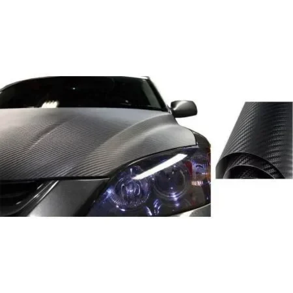 Διακοσμητική αυτοκόλλητη ταινία 3D Carbon 50x60cm Carsun CD-082