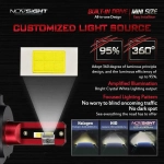 NovSight Λάμπες Αυτοκινήτου A500 N11S H4 LED 6000K Ψυχρό Λευκό 12-24V 30W 2τμχ