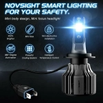 NovSight Λάμπες Αυτοκινήτου N39 H7 LED 6000K Ψυχρό Λευκό 12V 72W 2τμχ