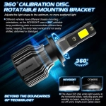 NovSight Λάμπες Αυτοκινήτου N39 H7 LED 6000K Ψυχρό Λευκό 12V 72W 2τμχ