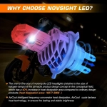NovSight Λάμπα Αυτοκινήτου M500 N35 H4 LED 6000K Ψυχρό Λευκό 12V 40W 1τμχ