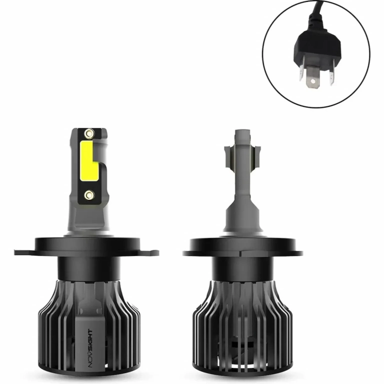 NovSight Λάμπες Αυτοκινήτου N39 H4 LED 6000K Ψυχρό Λευκό 12V 72W 2τμχ