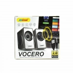 Andowl Q-YX16 Ηχεία Υπολογιστή 2.0 με Ισχύ 3W σε Ασημί Χρώμα