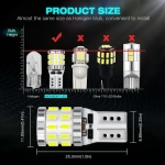 NovSight Λάμπες Αυτοκινήτου A620 W T10 Canbus LED 6500K Ψυχρό Λευκό 12-24V 3W 2τμχ