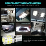 NovSight Λάμπες Αυτοκινήτου A620 W T10 Canbus LED 6500K Ψυχρό Λευκό 12-24V 3W 2τμχ
