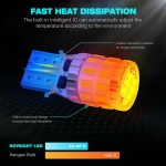 NovSight Λάμπες Αυτοκινήτου A620 W T10 Canbus LED 6500K Ψυχρό Λευκό 12-24V 3W 2τμχ