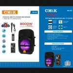 Σύστημα Karaoke bluetooth με ενσύρματo μικρόφωνo και τηλεχειριστήριο CMiK MK-B25 μαύρο