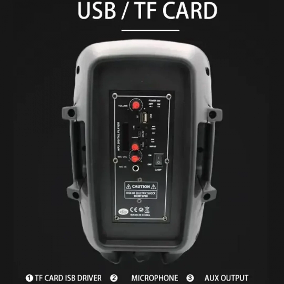 Σύστημα Karaoke bluetooth με ενσύρματo μικρόφωνo και τηλεχειριστήριο CMiK MK-B25 μαύρο
