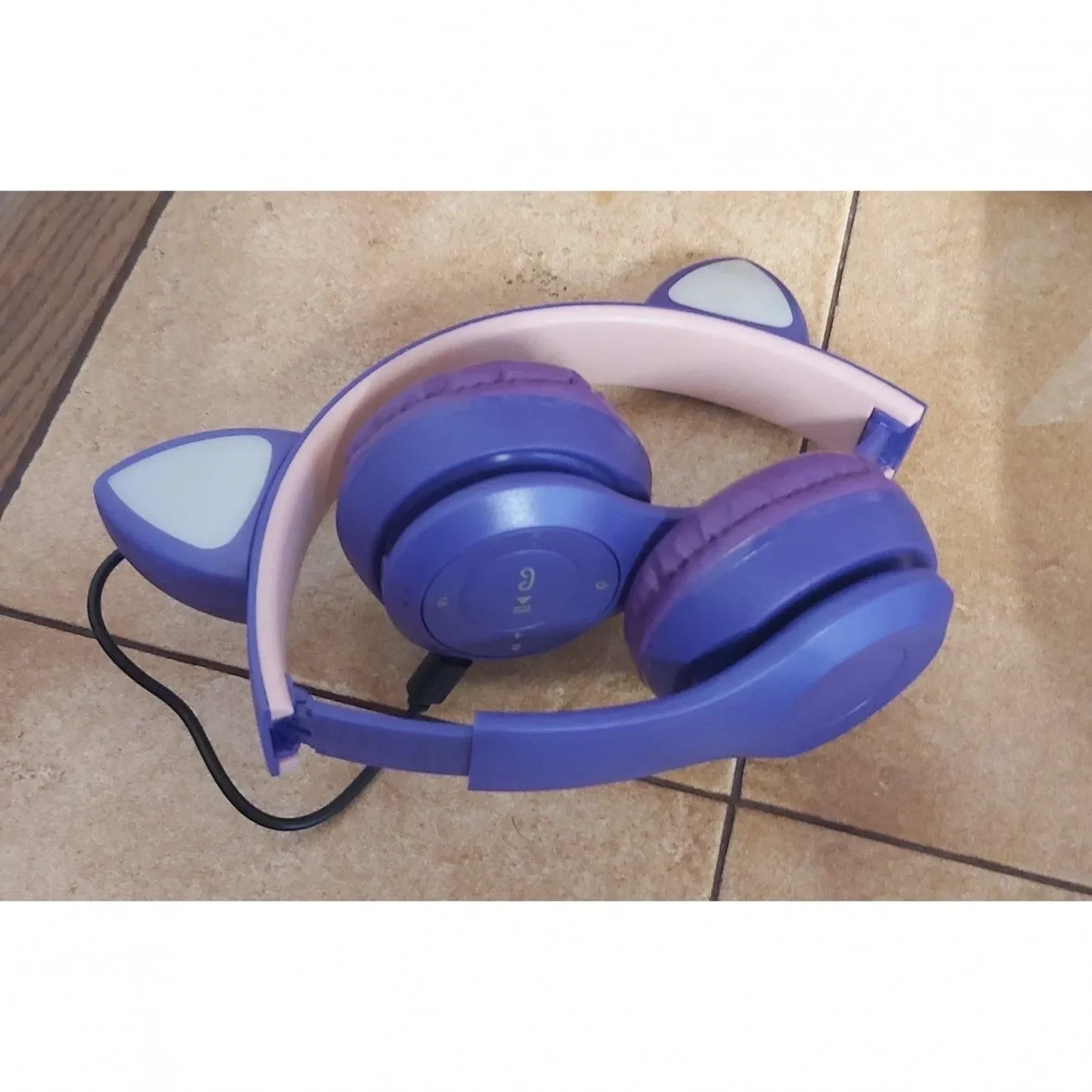 Andowl Q-EM51 Ασύρματα/Ενσύρματα On Ear Ακουστικά Μωβ