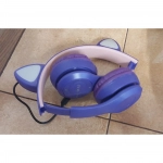 Andowl Q-EM51 Ασύρματα/Ενσύρματα On Ear Ακουστικά Μωβ