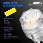 T15 LED 12V 6 SMD 3020 6W 560LM 6500K ψυχρό λευκό 2 τεμάχια A500 SL2 T15W NOVSIGHT