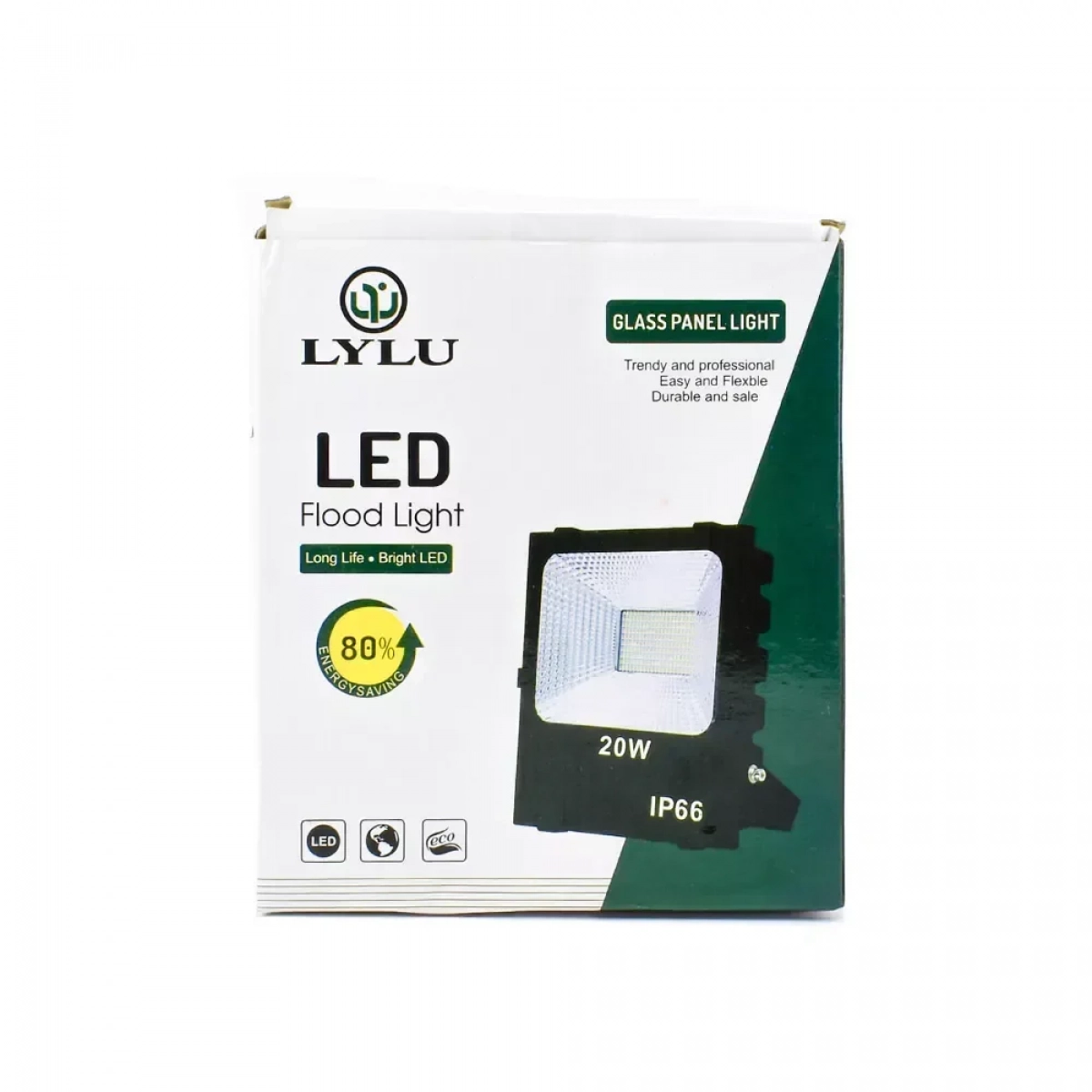 Προβολέας Flood Light LED SMD 20W AC85 – 265V IP66 Λευκού Φωτισμού LYLU LY-20W – Μαύρο