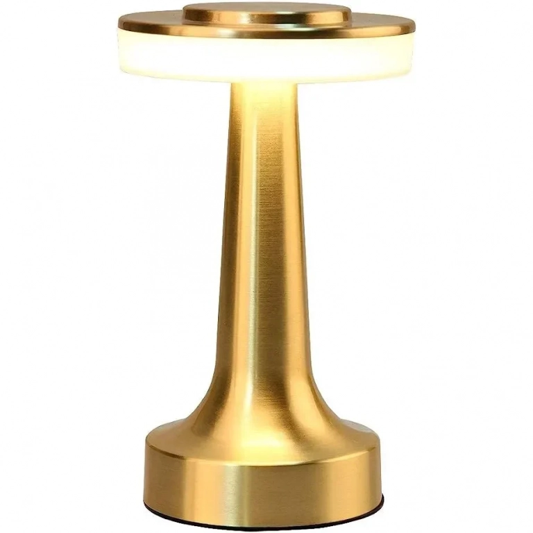 Retro LED Επιτραπέζιο Φωτιστικό Αφής USB Επαναφορτιζόμενο 30370 σε Χρυσό χρώμα