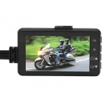 Κάμερα Μοτοσυκλέτας 1080P HD Dual Lens 3 ιντσών με Οθόνη LCD IP68 Αδιάβροχο Ενσωματωμένο Μικρόφωνο