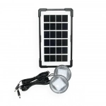 Φακός Έκτακτης Ανάγκης Power Bank Gd-Lite GD-Times GD-07A 30W με ηλιακή μπαταρία και 2 λαμπτήρες