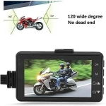 Κάμερα Μοτοσυκλέτας 1080P HD Dual Lens 3 ιντσών με Οθόνη LCD IP68 Αδιάβροχο Ενσωματωμένο Μικρόφωνο