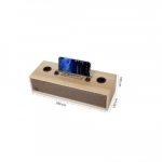 Ξύλινο Ηχείο Καραόκε XM-UK525 Bluetooth με 2 μικρόφωνα σε Μπεζ χρώμα
